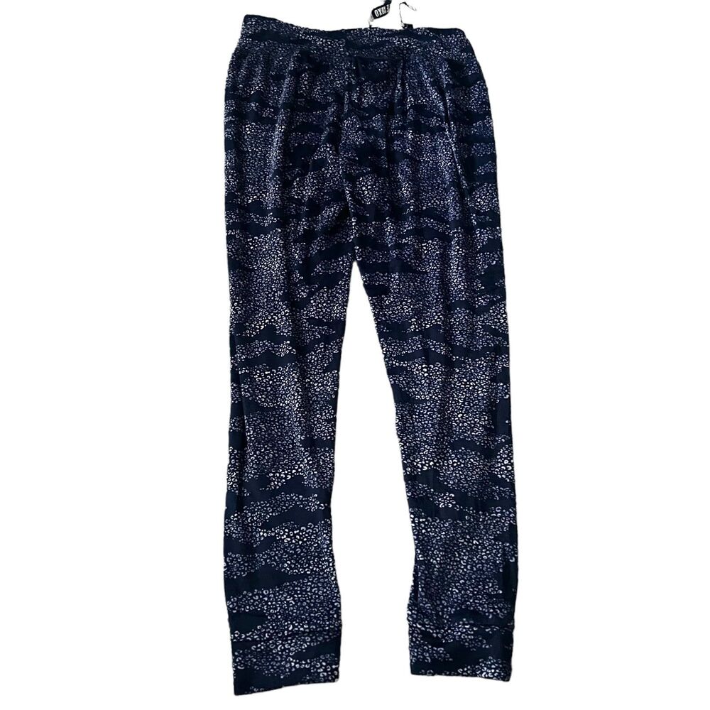 XOXO Leopard/Cheetah print Velvet sleep leggings Small
